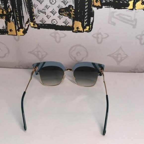 Fendi FF0241/S MVU/9K Women’s Round Sunglasses – Luxury Italian Eyewear - Picture 8 of 11